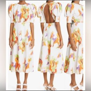 Rotate birger Christensen puff sleeve dress